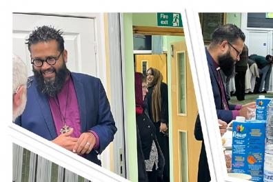 Open  Bishop Saju visits Abrahamic communities in Leicester